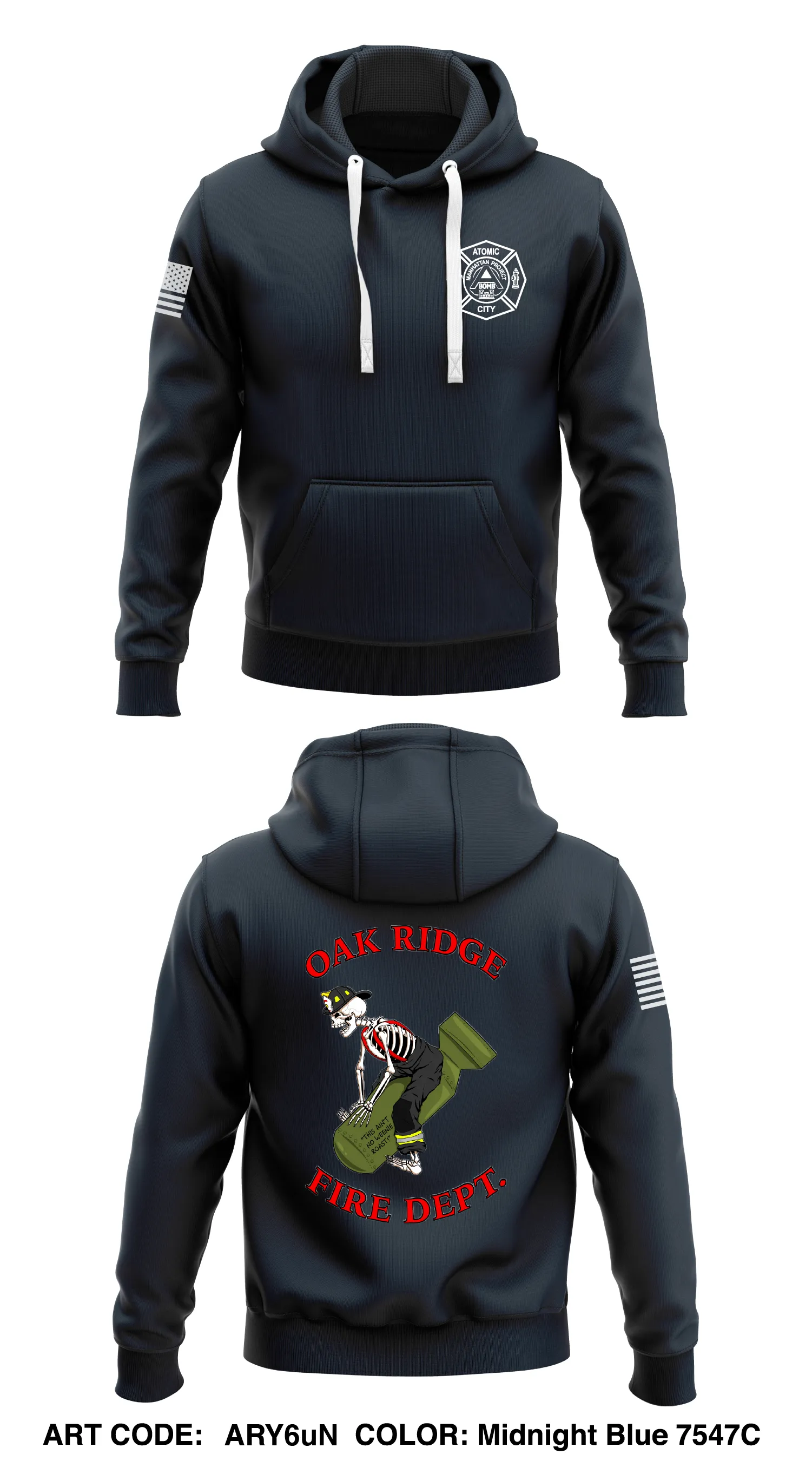 Oak Ridge Fire Department  Store 1  Core Men's Hooded Performance Sweatshirt - ARY6uN