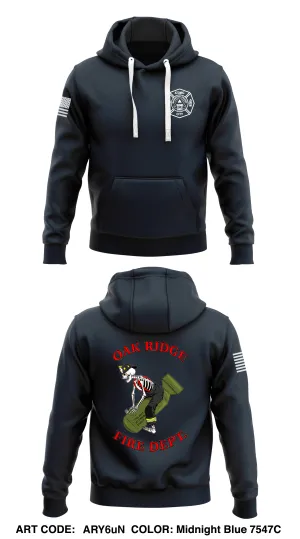 Oak Ridge Fire Department  Store 1  Core Men's Hooded Performance Sweatshirt - ARY6uN