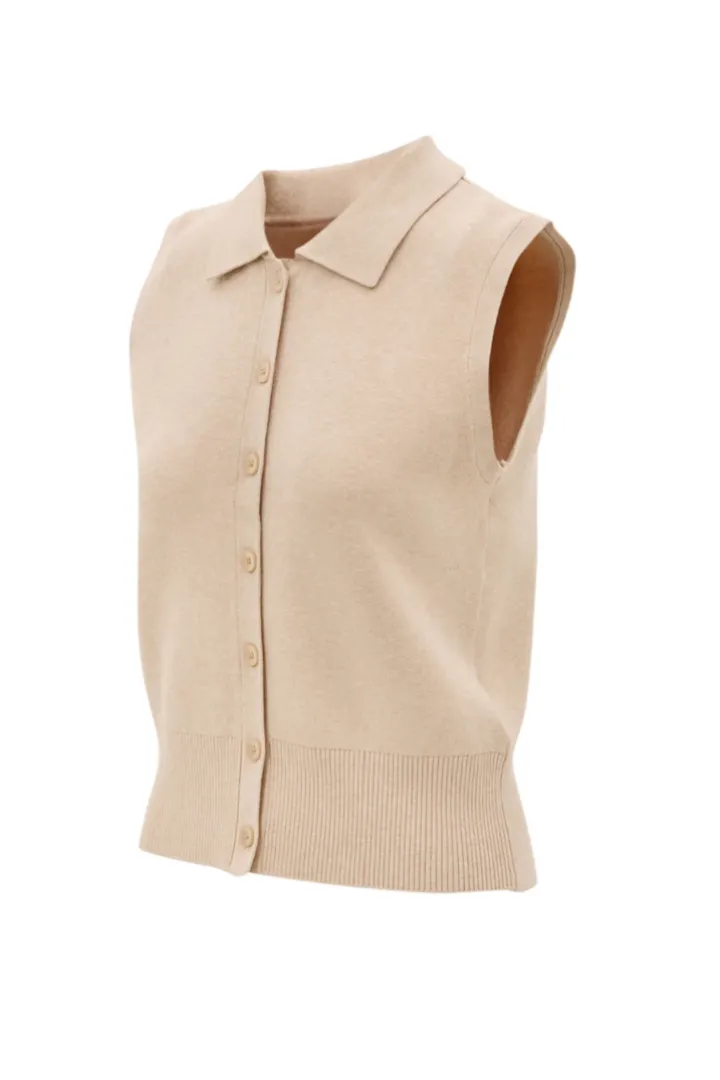 Olly Sleeveless Cardigan