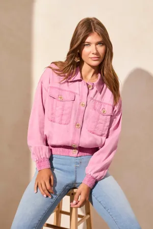 Orchid Sky Washed Effect Jacket