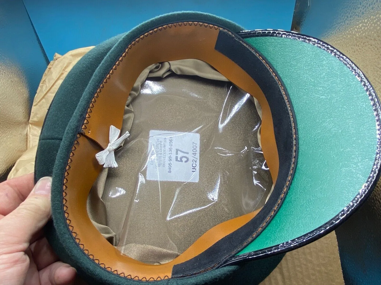 Original British Army Royal Green Jackets Dress Cap - Brand New in Box - Size 57