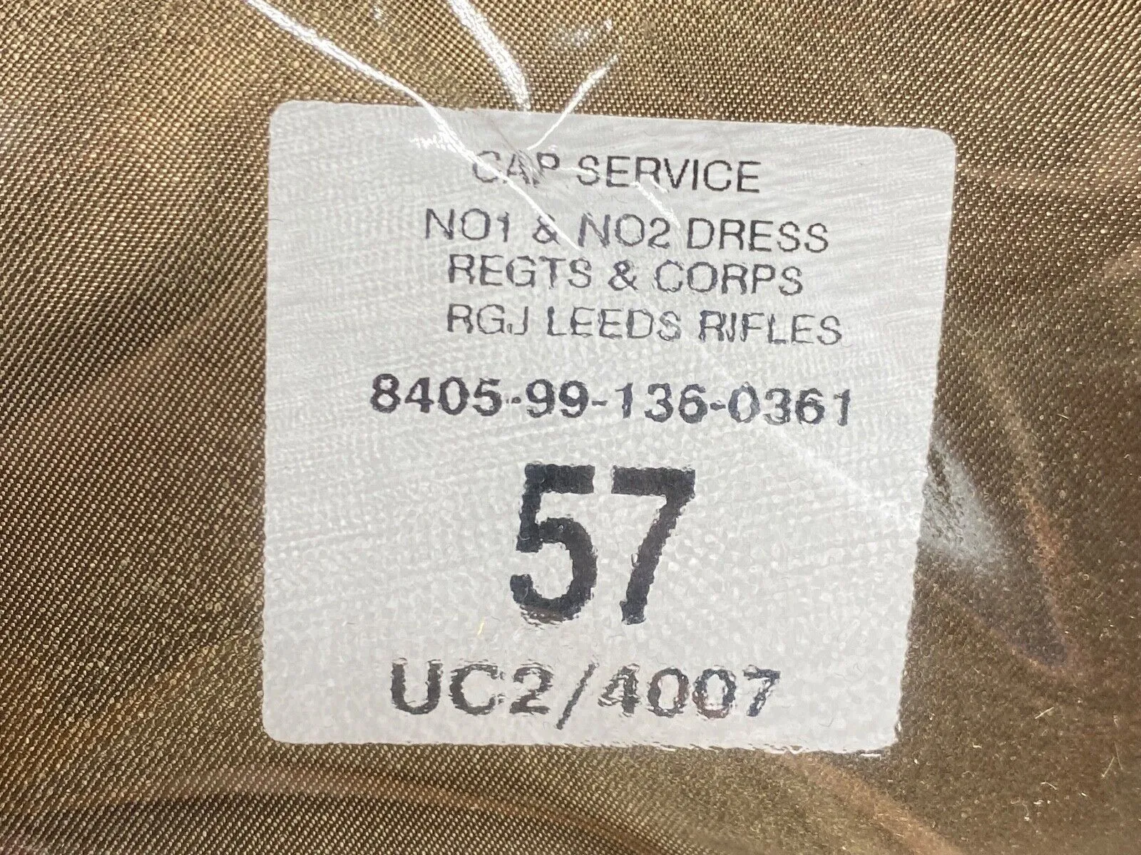 Original British Army Royal Green Jackets Dress Cap - Brand New in Box - Size 57