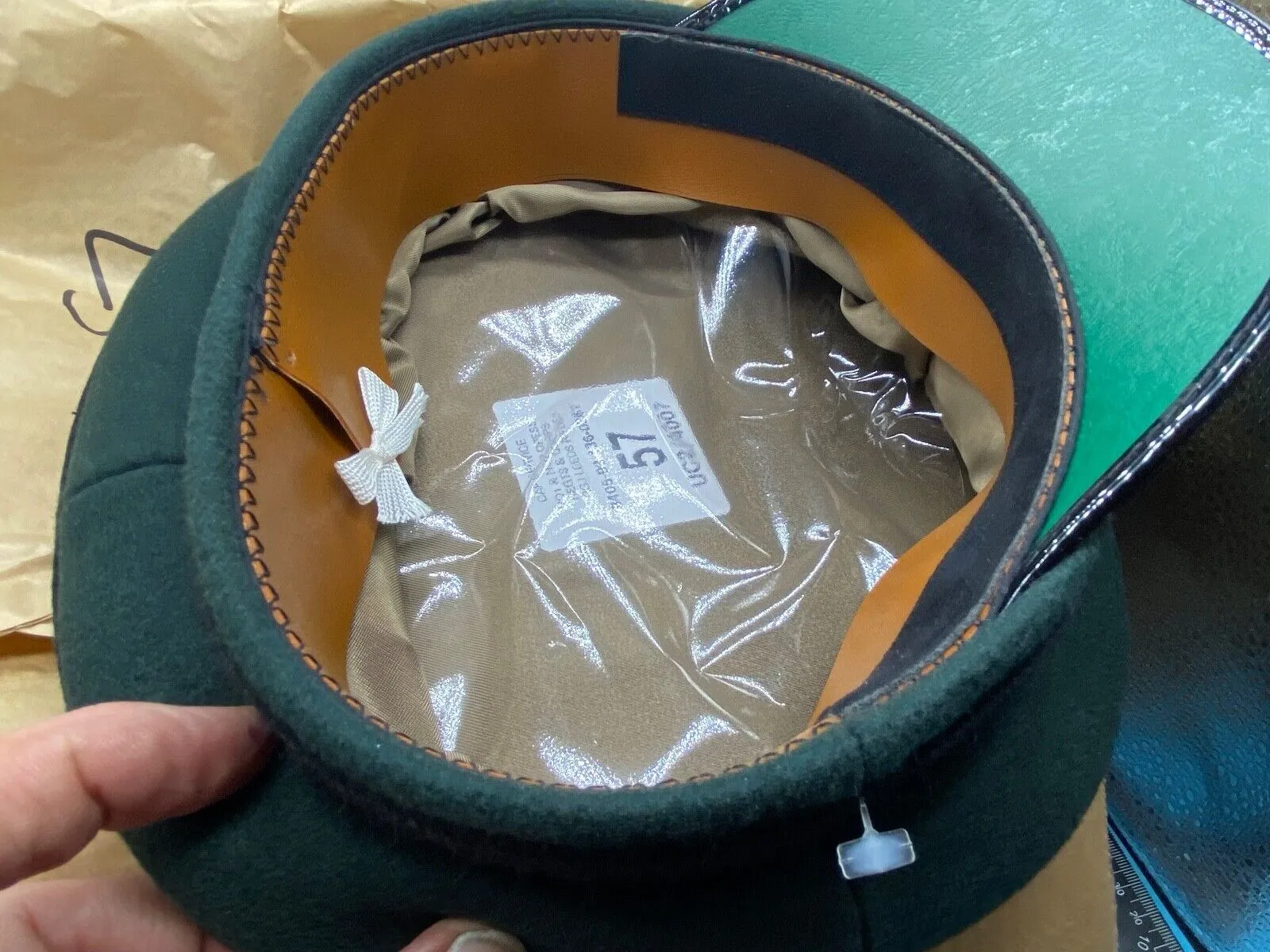 Original British Army Royal Green Jackets Dress Cap - Brand New in Box - Size 57