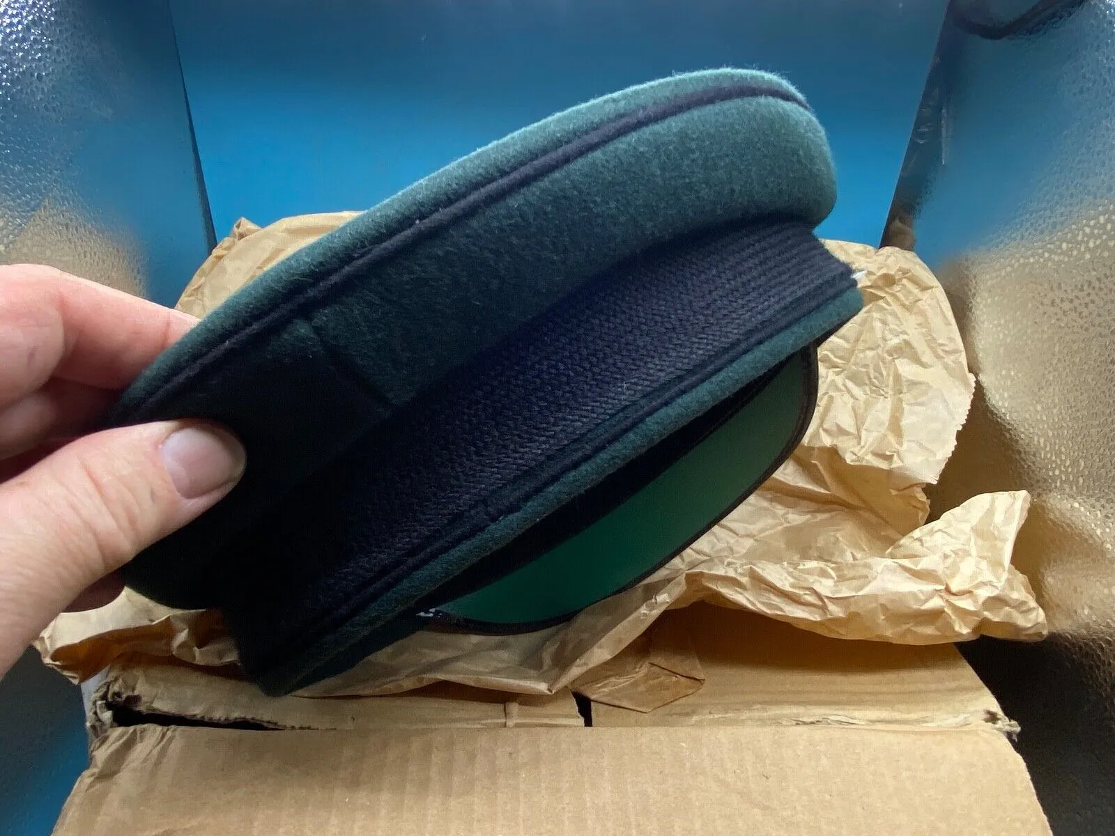 Original British Army Royal Green Jackets Dress Cap - Brand New in Box - Size 57