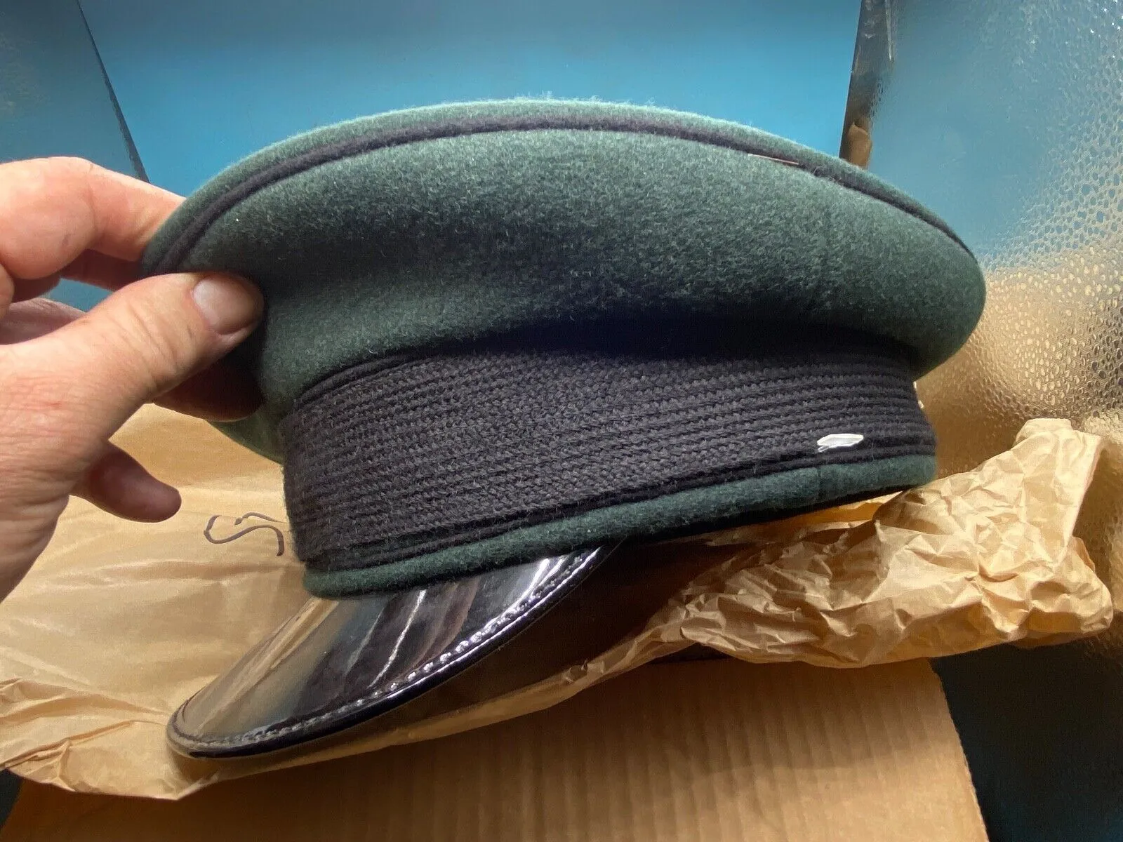 Original British Army Royal Green Jackets Dress Cap - Brand New in Box - Size 57