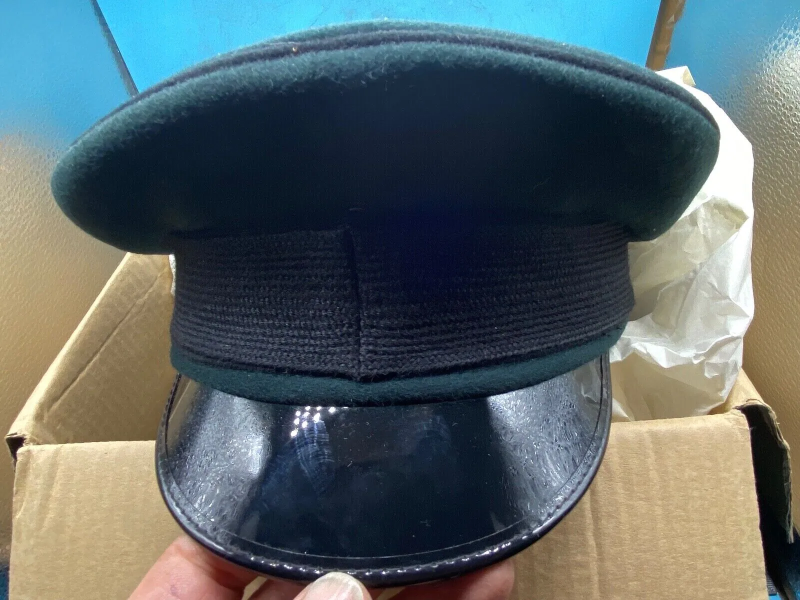 Original British Army Royal Green Jackets Dress Cap - Brand New in Box - Size 60