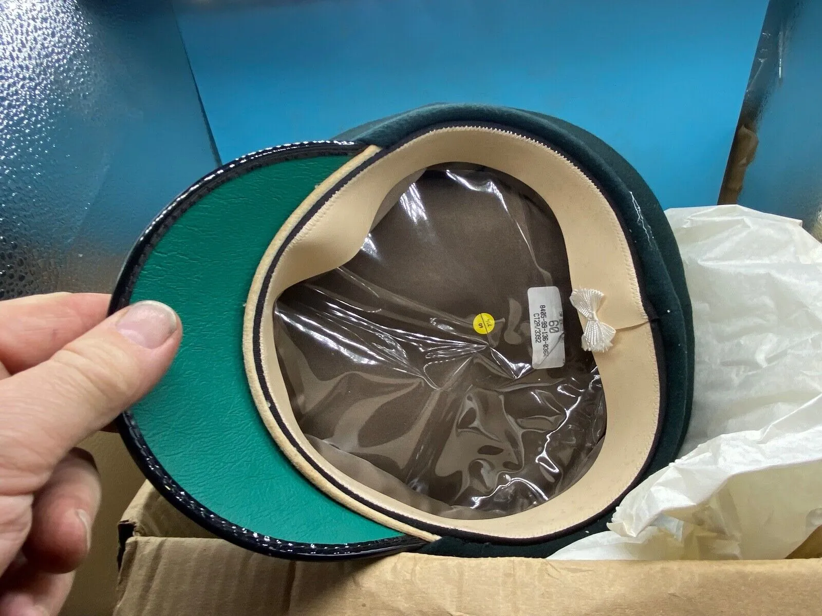 Original British Army Royal Green Jackets Dress Cap - Brand New in Box - Size 60