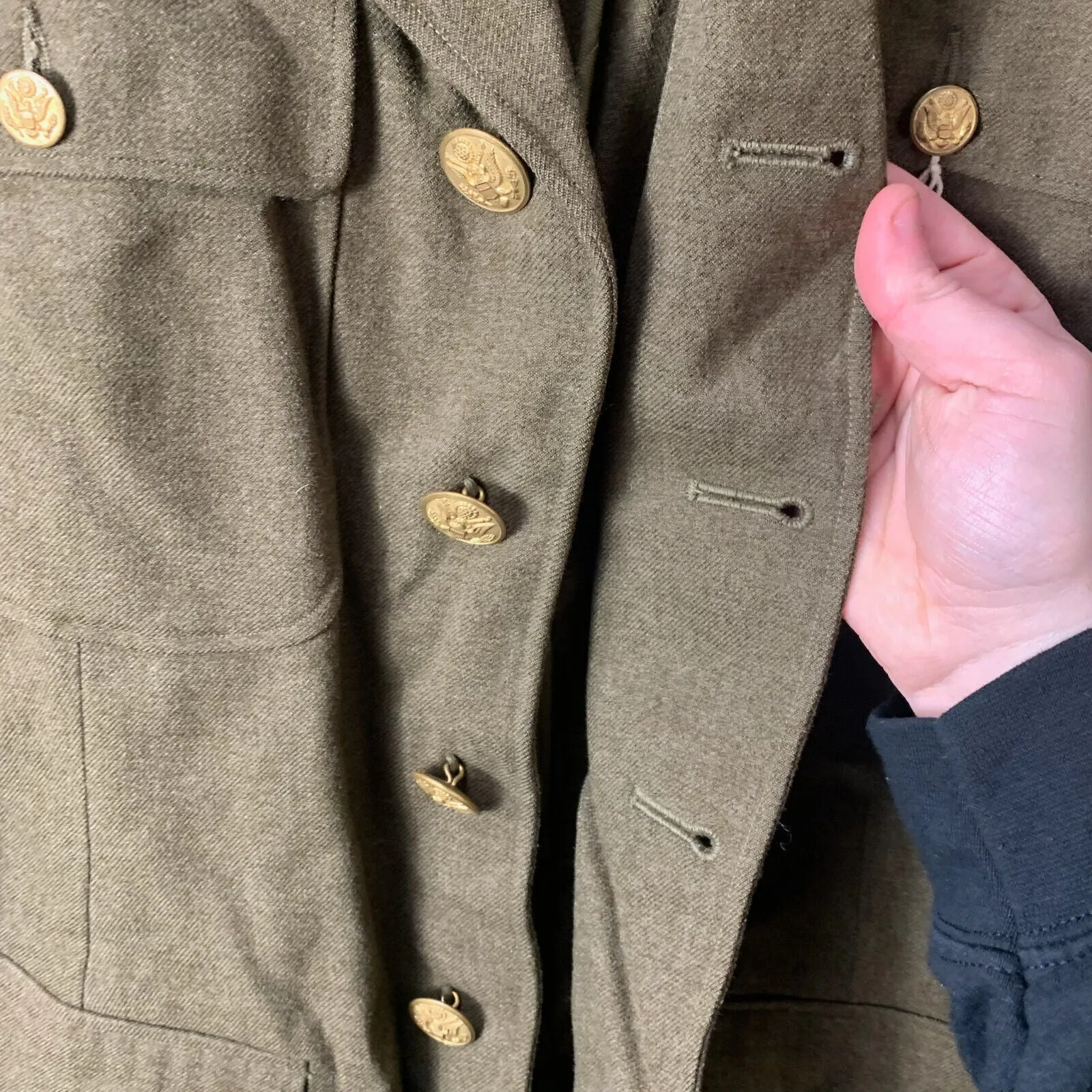 Original WW2 US Army Class A Dress Jacket 1941 - Private Ryan Prop - 39" Long