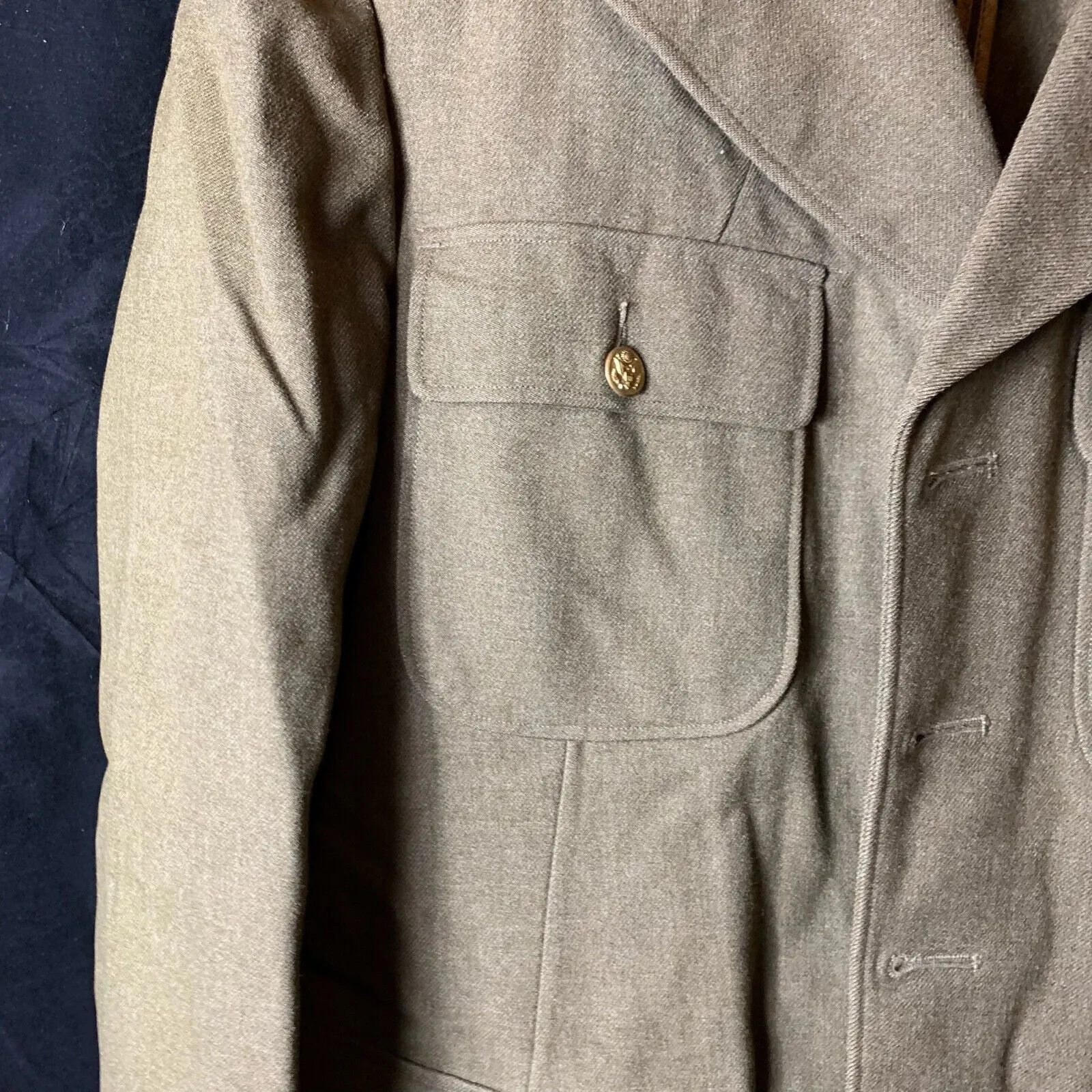 Original WW2 US Army Class A Dress Jacket 1942 - Private Ryan Prop - 38" Regular