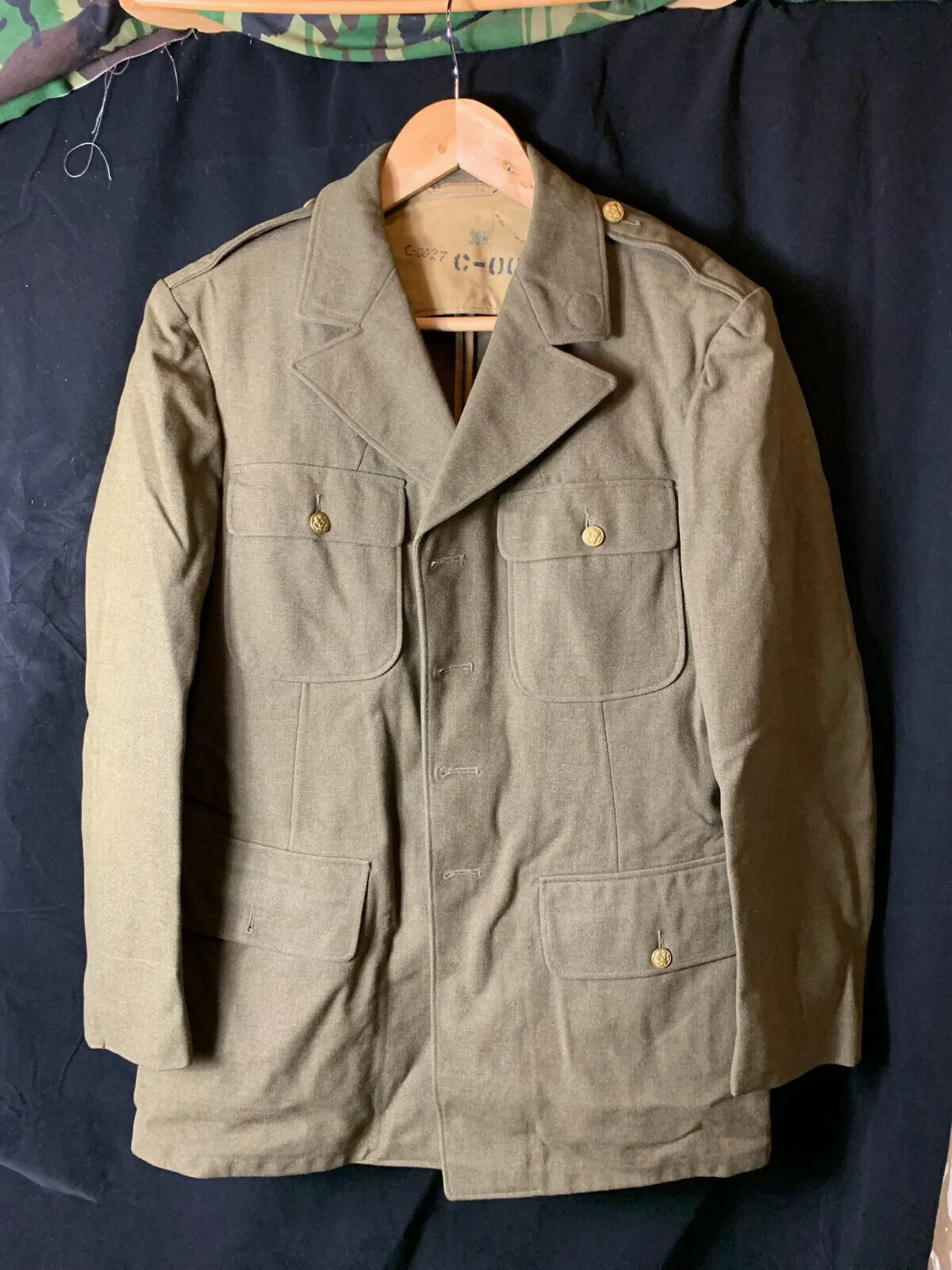 Original WW2 US Army Class A Dress Jacket 1942 - Private Ryan Prop - 38" Regular