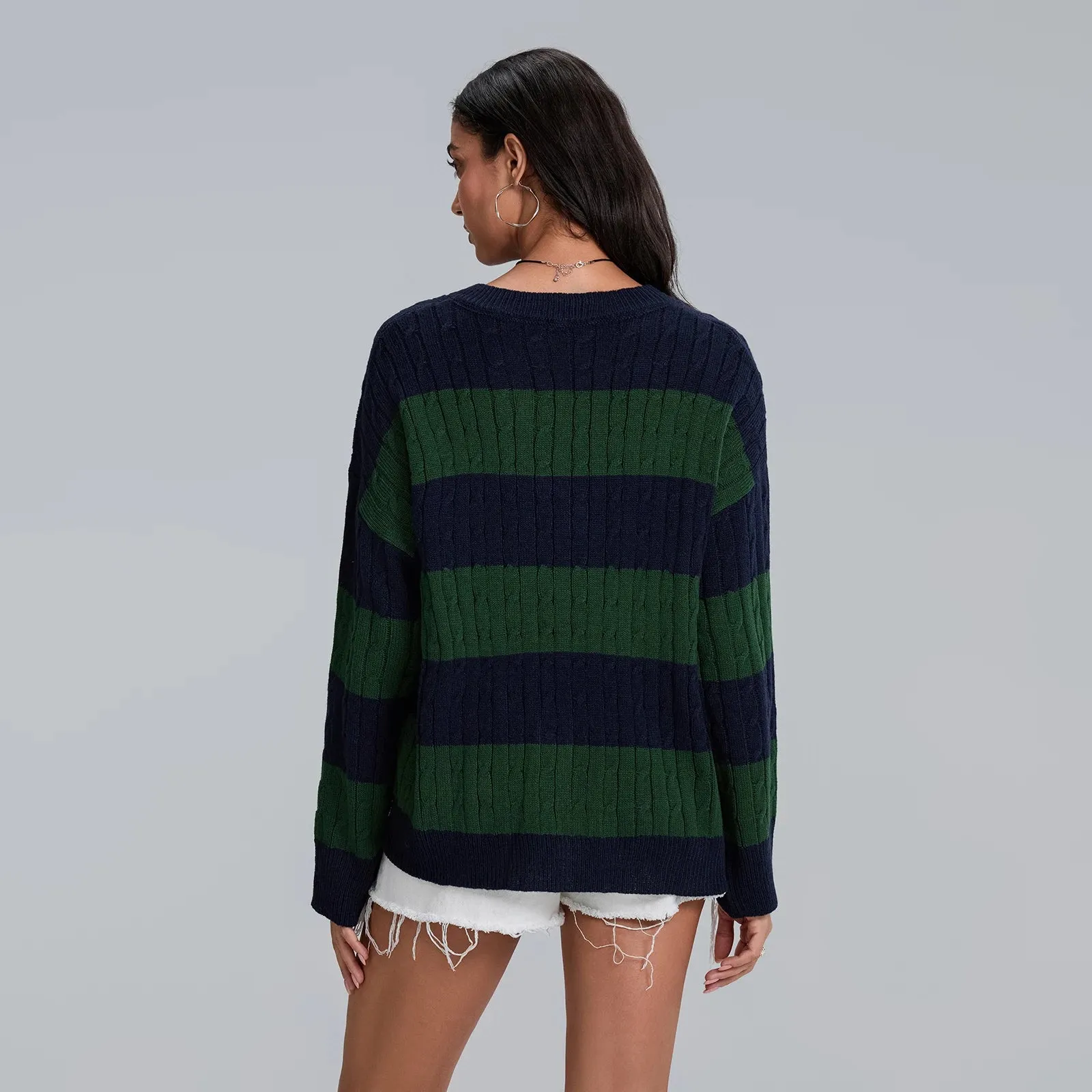 Oversized Crew Neck Pullover Sweater