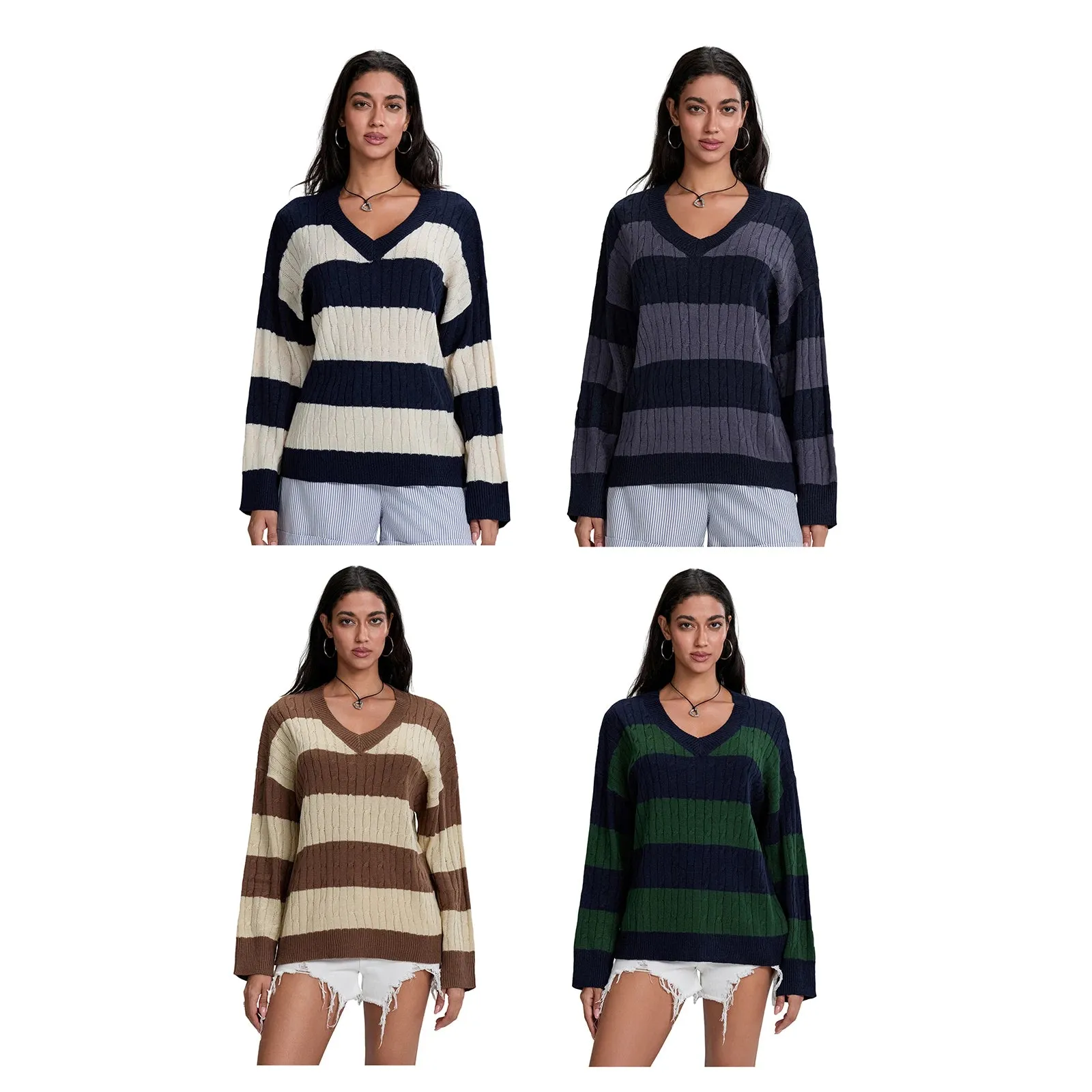 Oversized Crew Neck Pullover Sweater