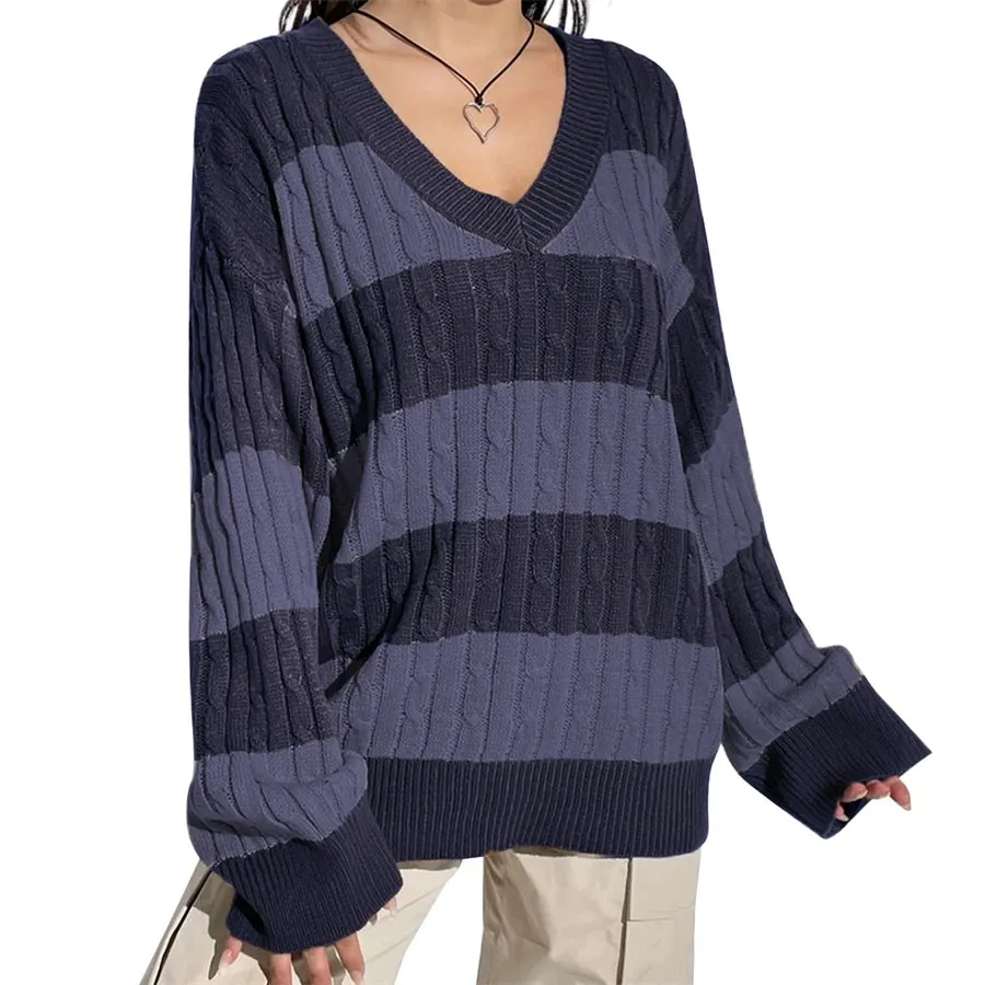 Oversized Crew Neck Pullover Sweater
