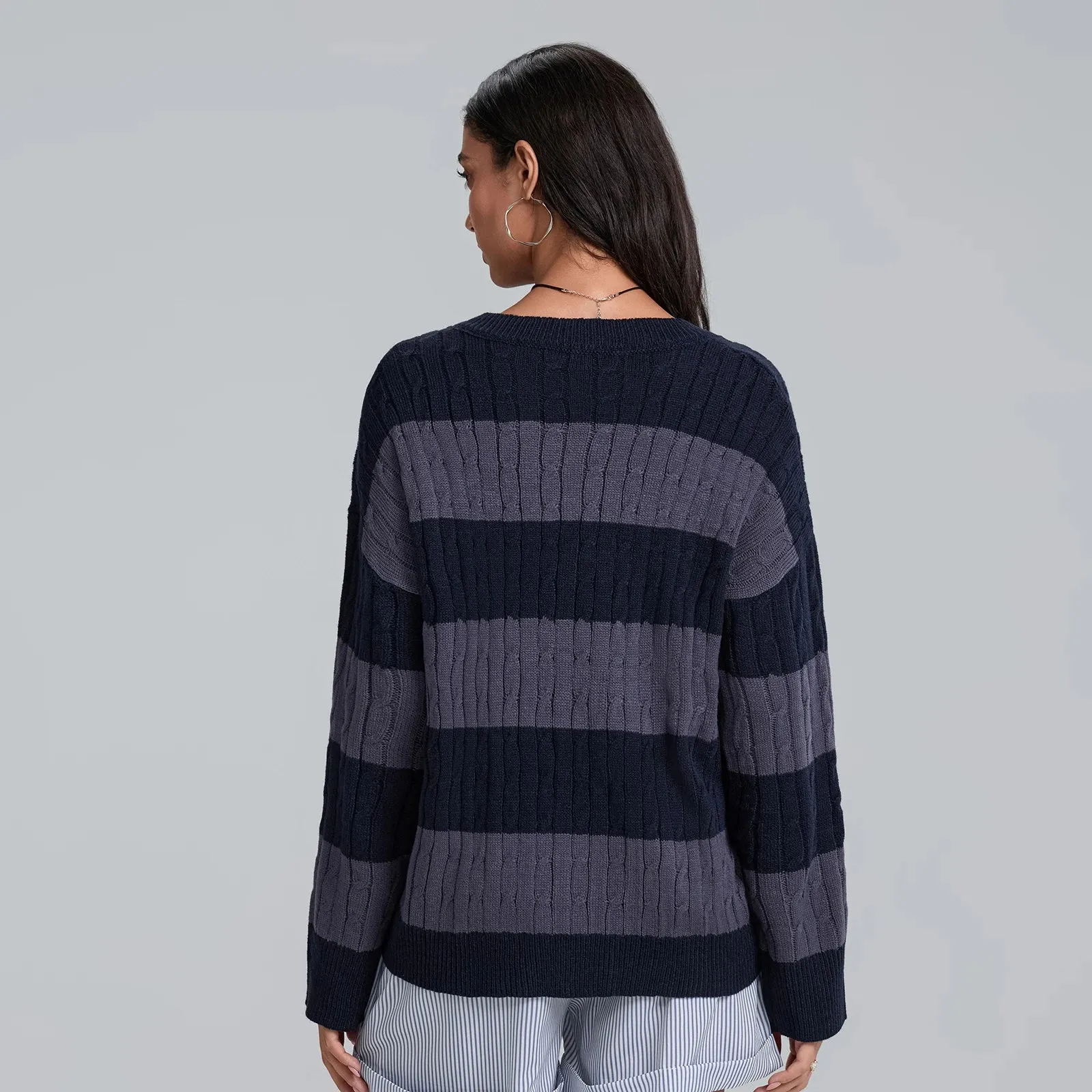 Oversized Crew Neck Pullover Sweater