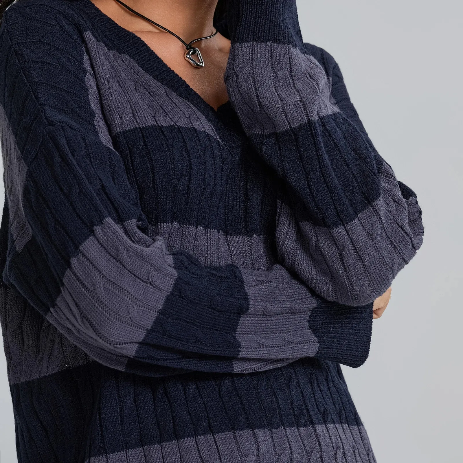 Oversized Crew Neck Pullover Sweater