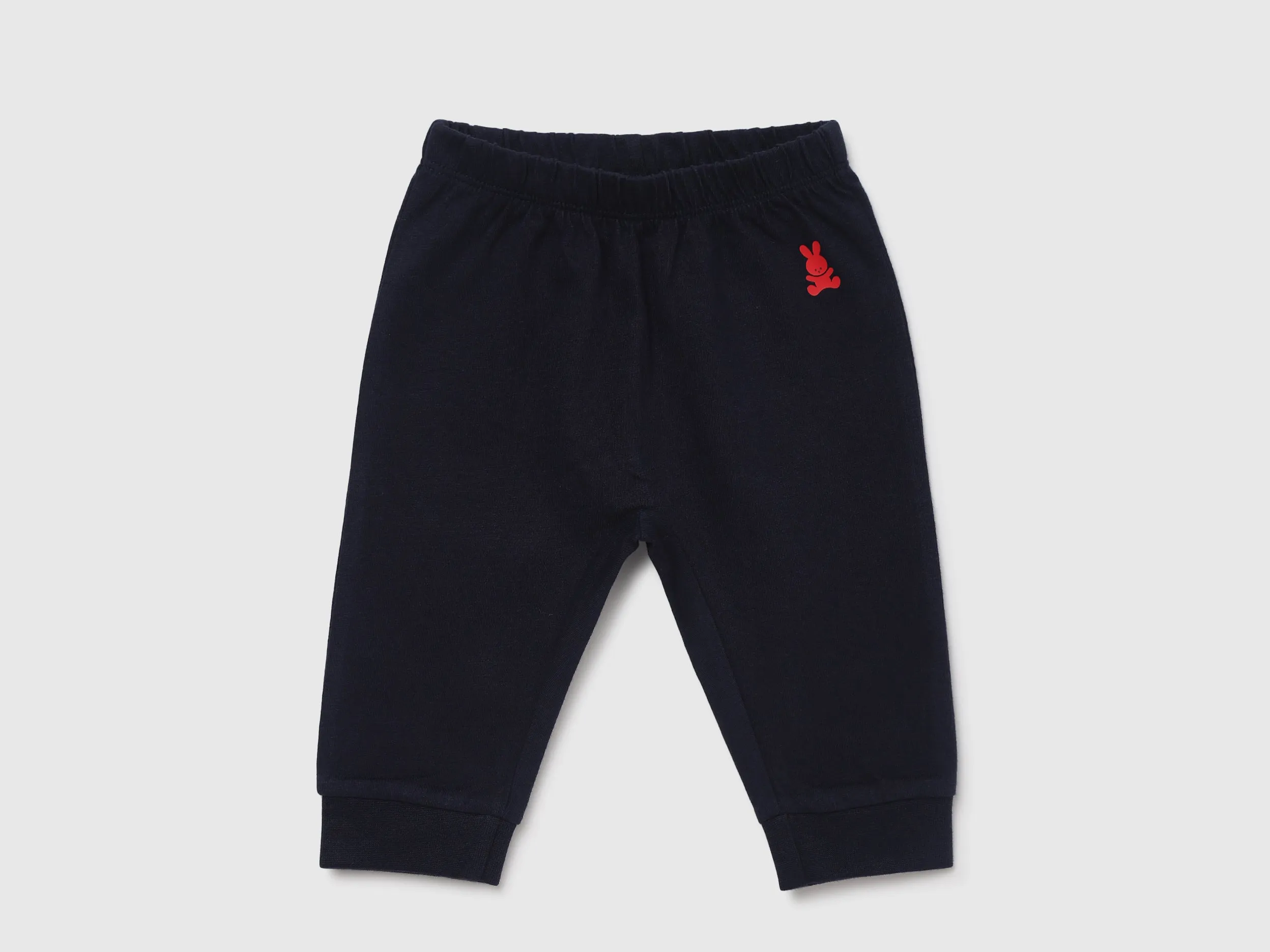 Pack of 2 Printed and Solid Regular Fit Baby Joggers