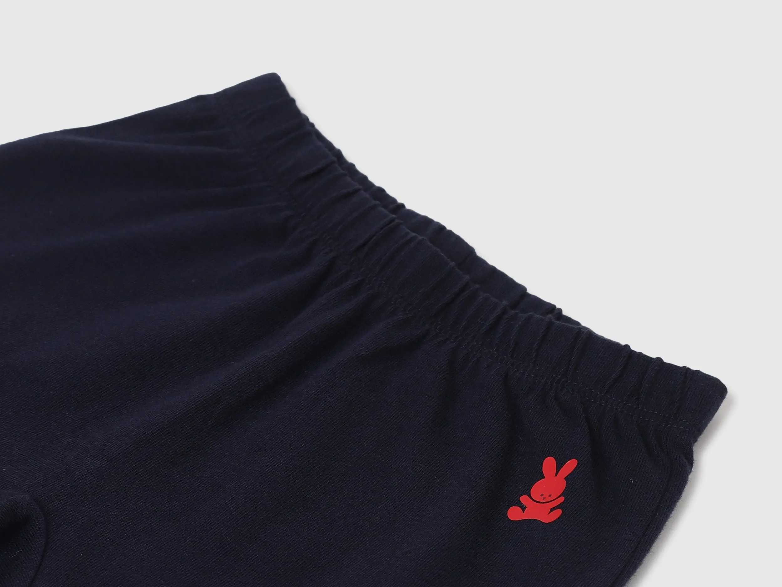 Pack of 2 Printed and Solid Regular Fit Baby Joggers