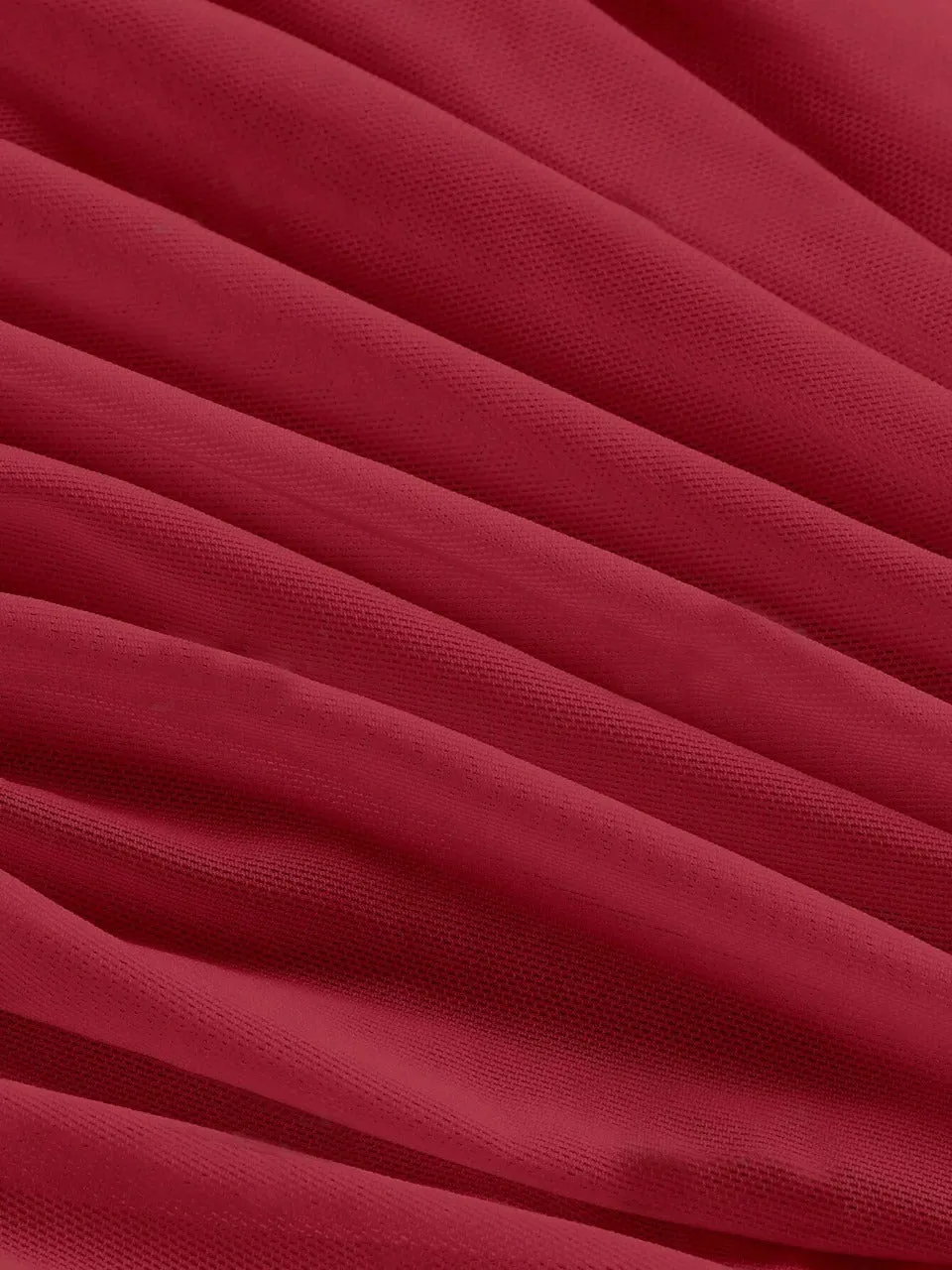 Parien One Shoulder Ruched Red Slim Fit Crop Top