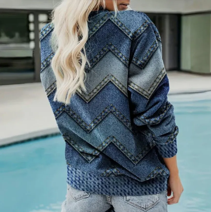 PAULIEN - Pull Géométrique Cozy 