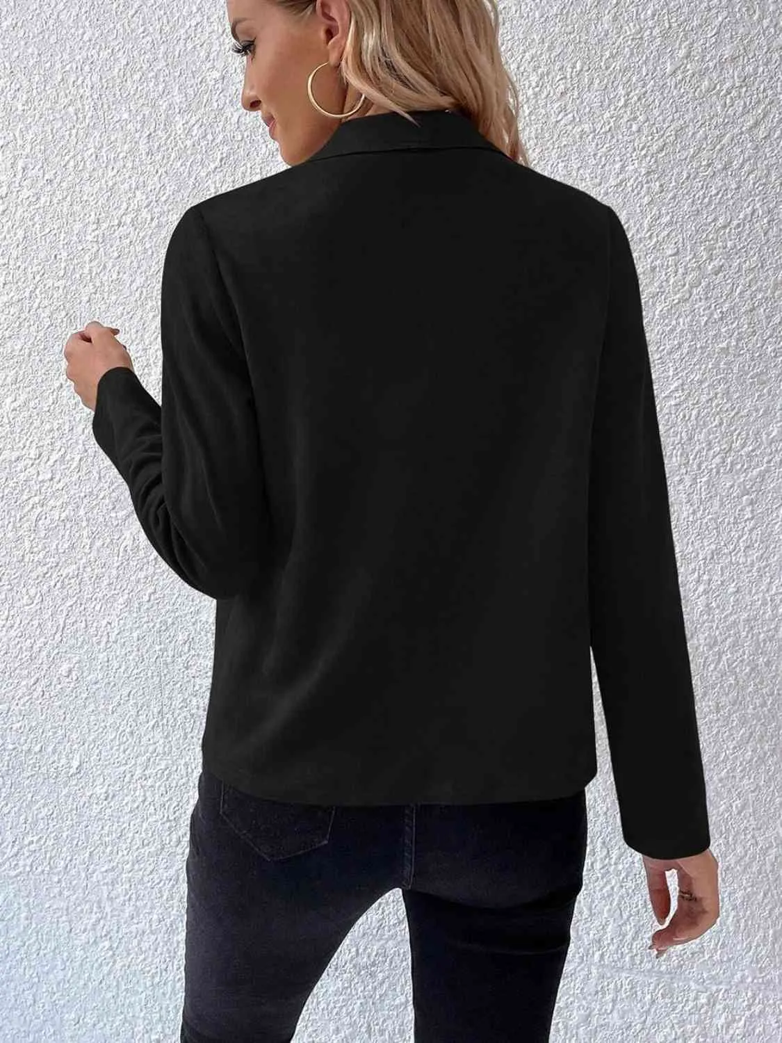 Perry Collared Neck Long Sleeve Jacket