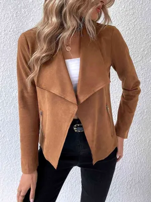 Perry Collared Neck Long Sleeve Jacket