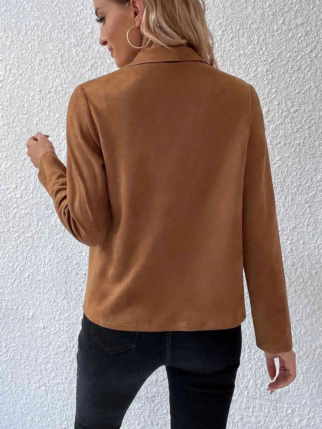 Perry Collared Neck Long Sleeve Jacket