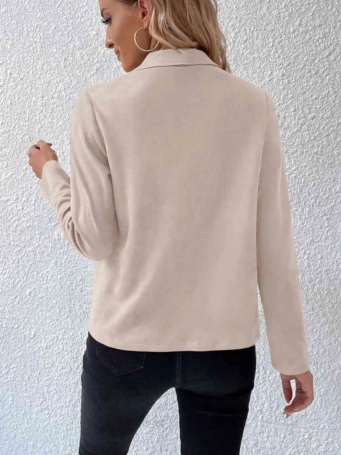Perry Collared Neck Long Sleeve Jacket