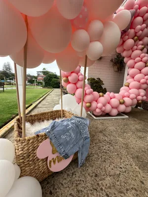 Personalised FLOWER GIRL Embroidered Pearl Denim Jacket