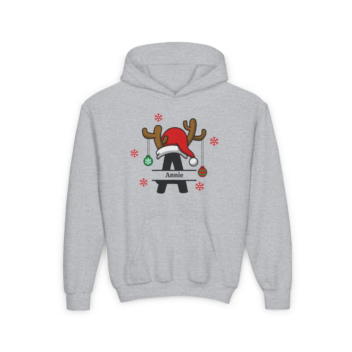 Personalized Christmas Letters with Santa Hat Sweatshirts/Hoodies