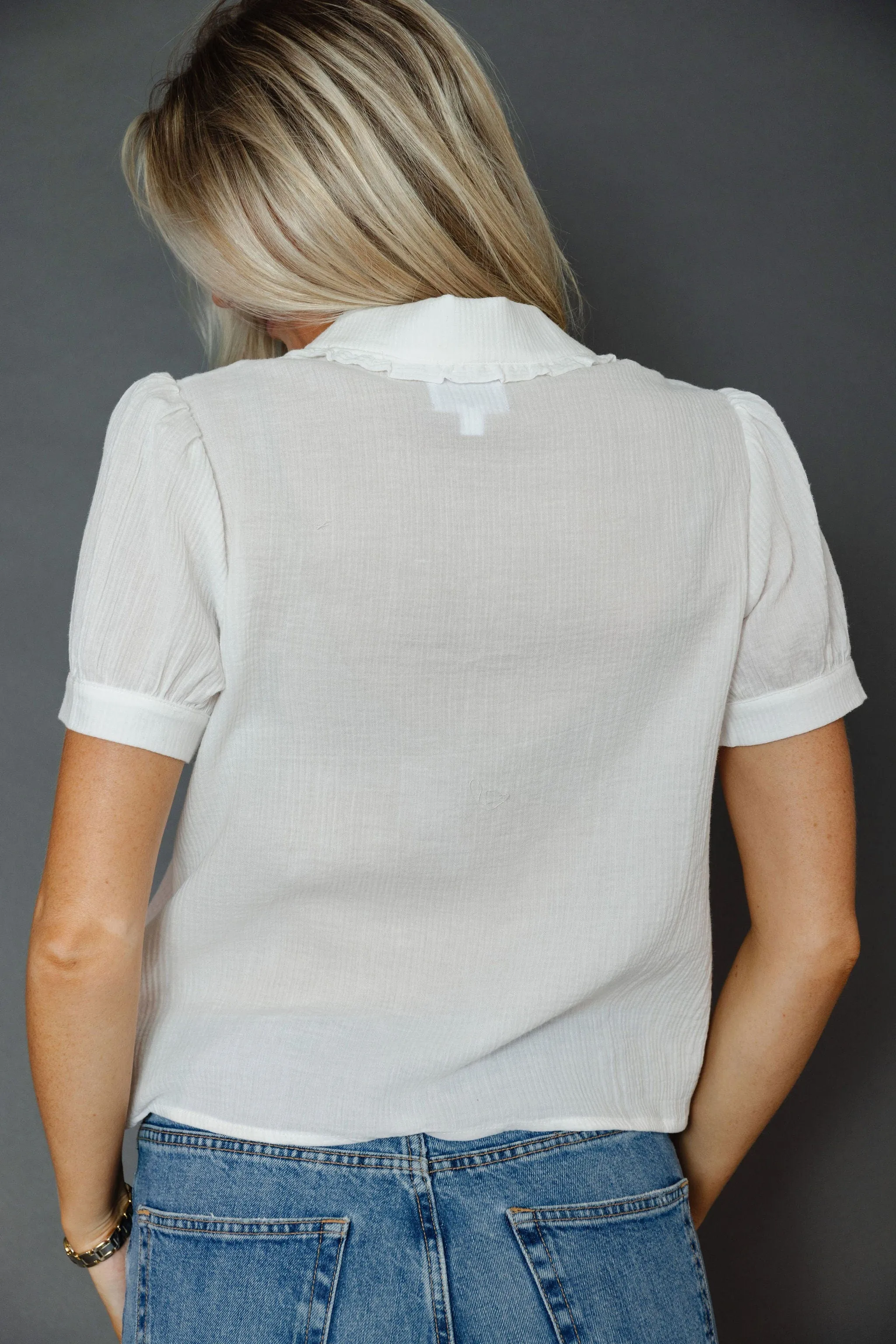 Preslee Blouse in Ivory