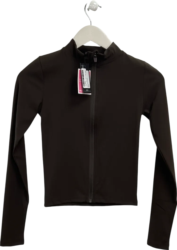 PrettyLittleThing Brown Espresso Basic Sculpt Jacket UK 8