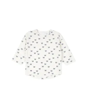 Printed Bow Dolman Tee