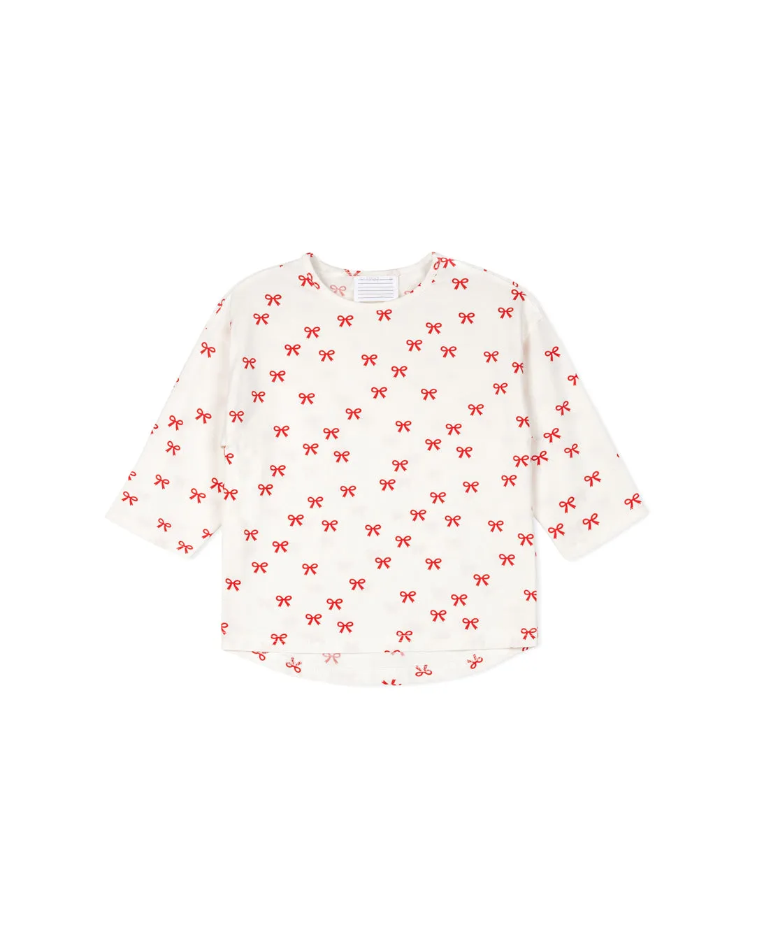 Printed Bow Dolman Tee