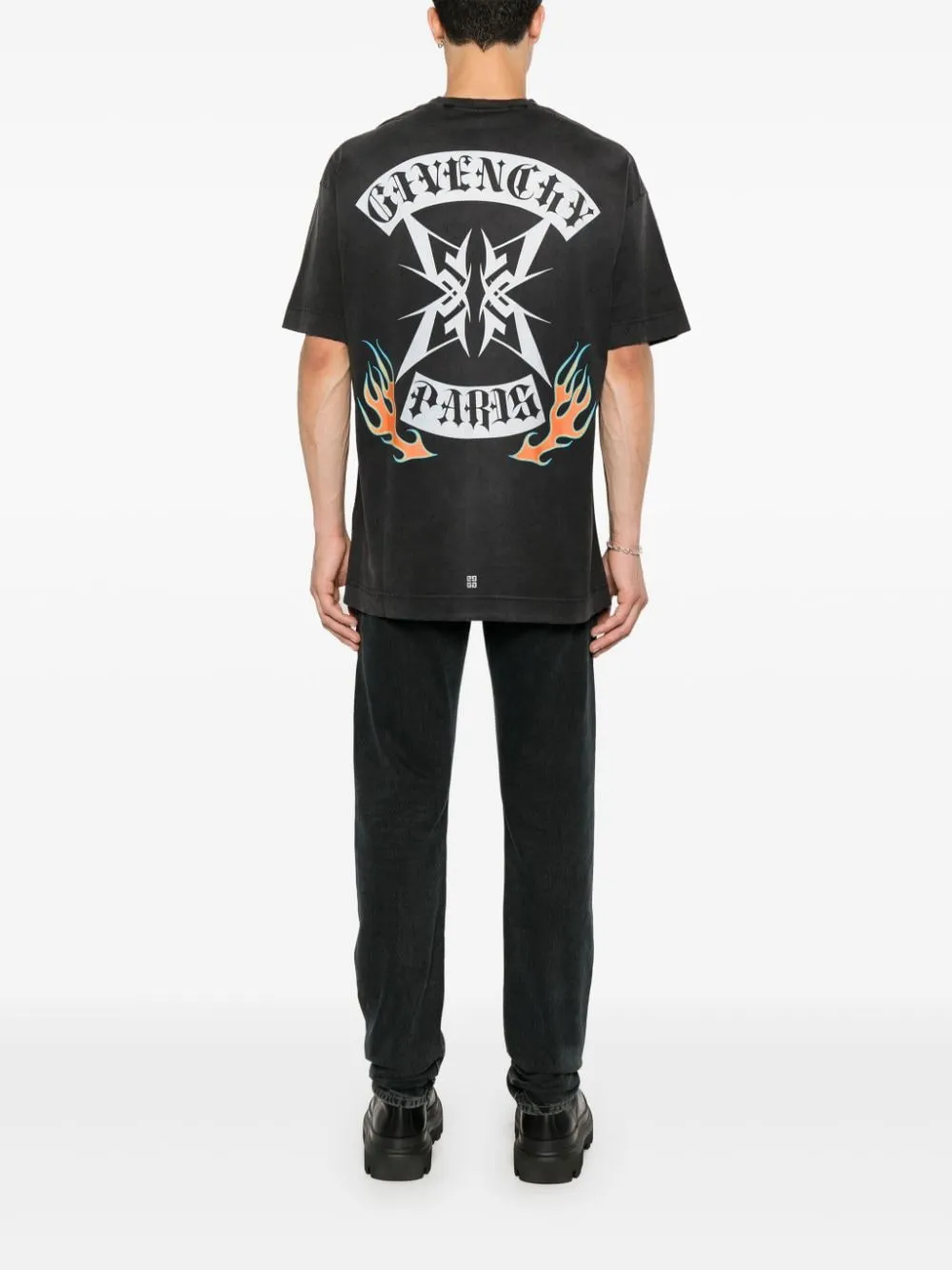 Printed cotton t-shirt