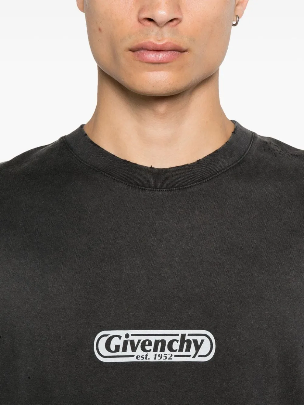 Printed cotton t-shirt