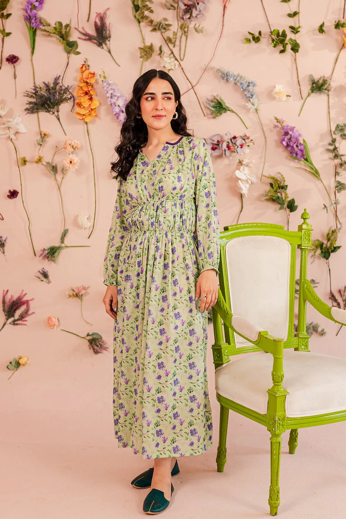 PRINTED DRESS (RMF12A)