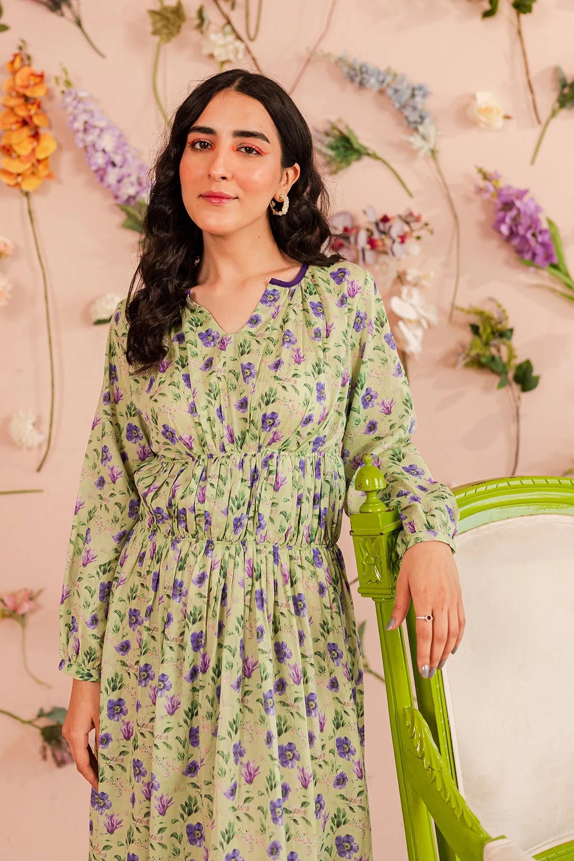PRINTED DRESS (RMF12A)
