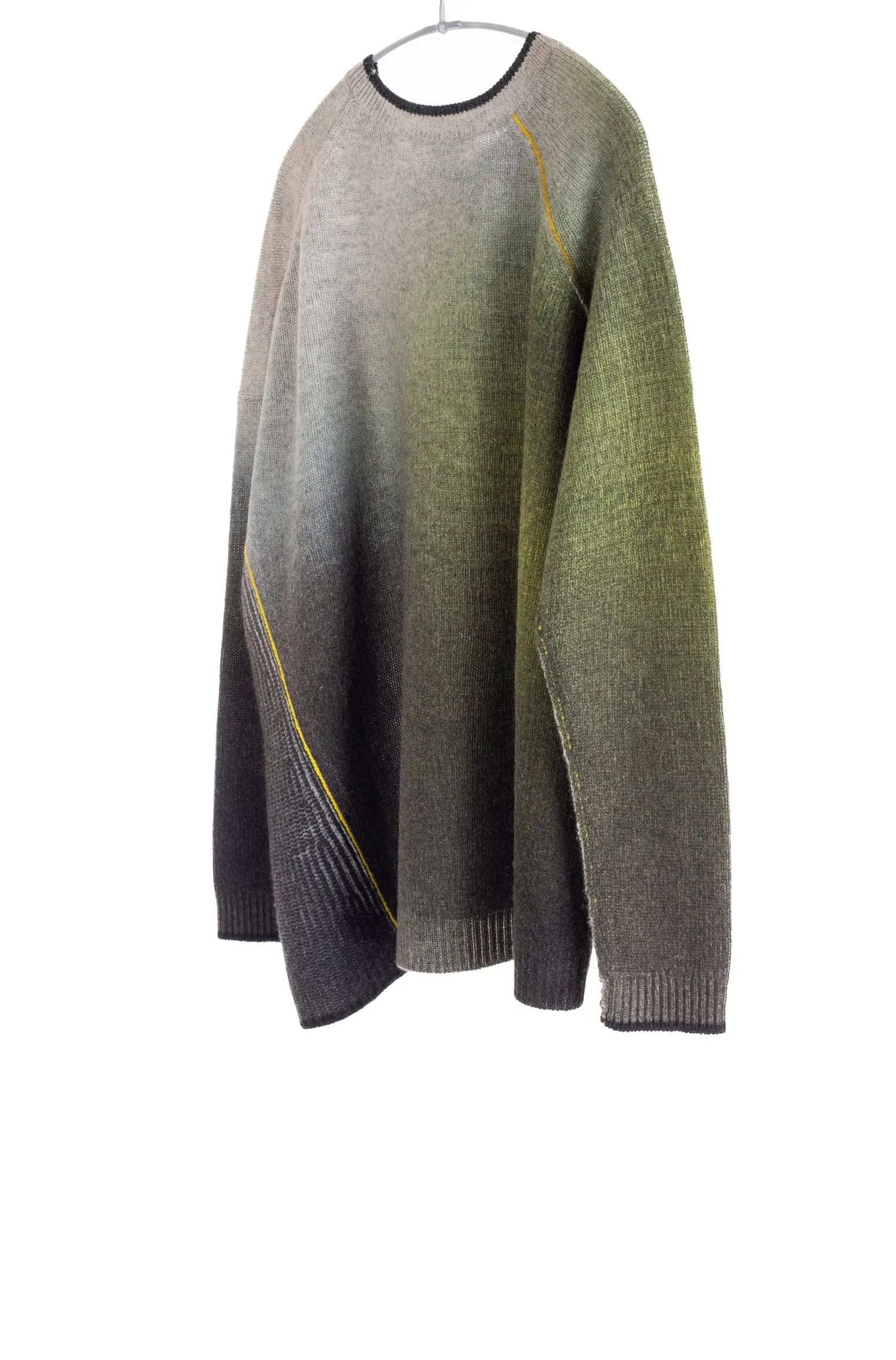 Printed Panel Crew, Moss/Charcoal