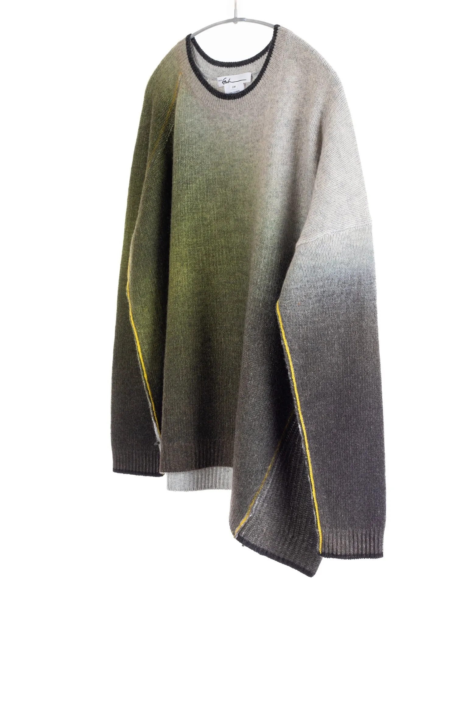 Printed Panel Crew, Moss/Charcoal