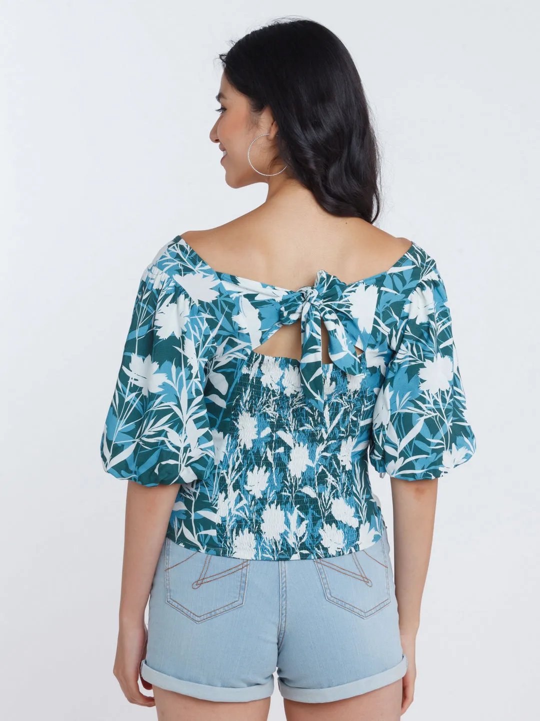 Printed Polyester Top