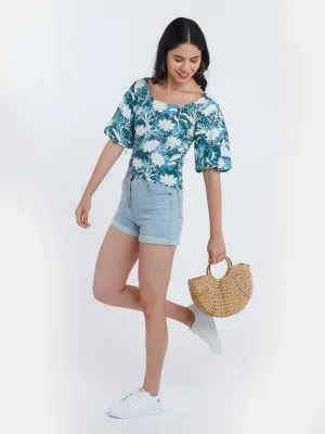 Printed Polyester Top