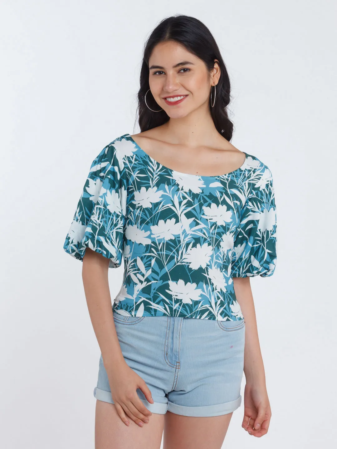 Printed Polyester Top