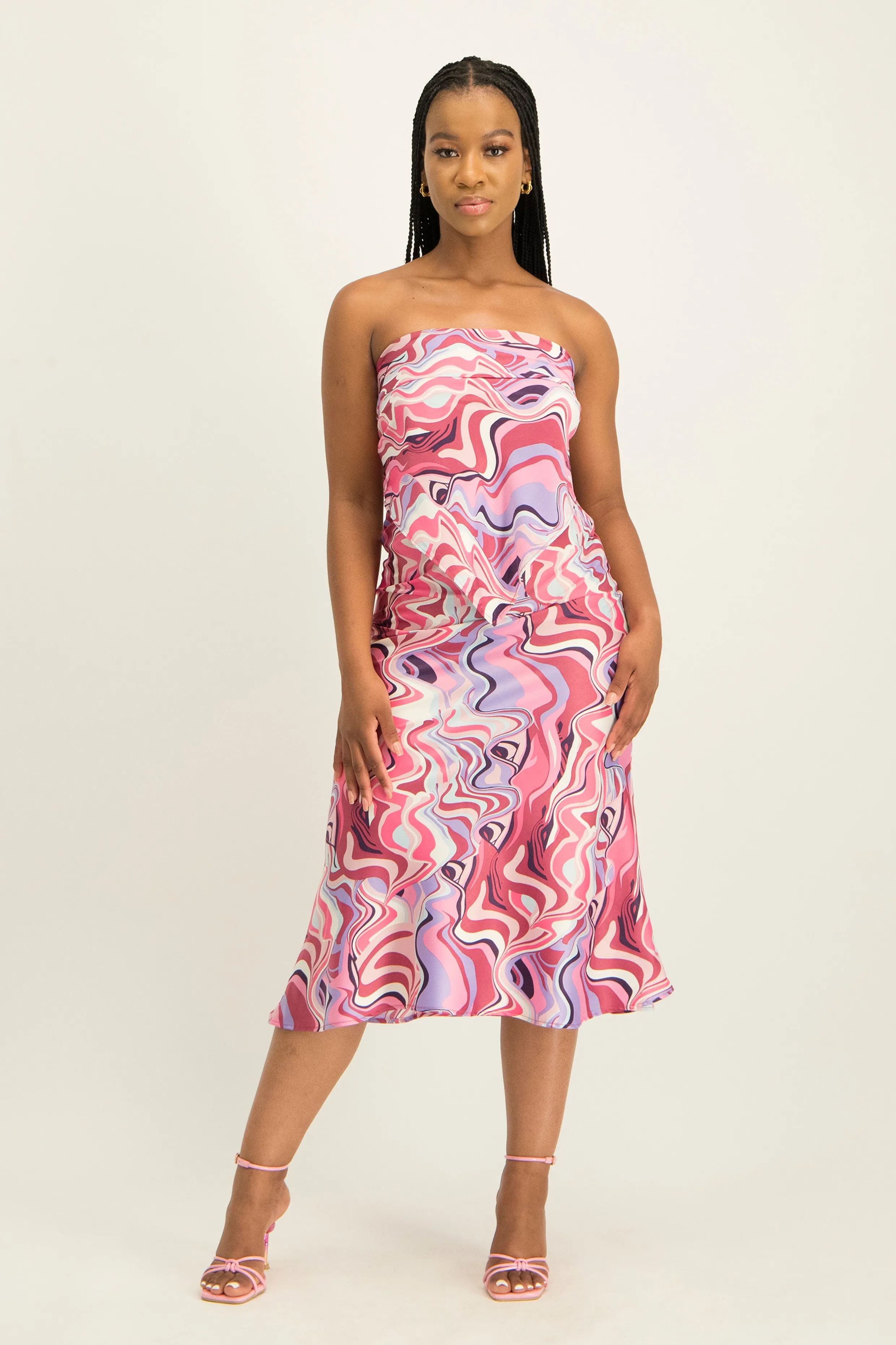 Printed Satin Scarf