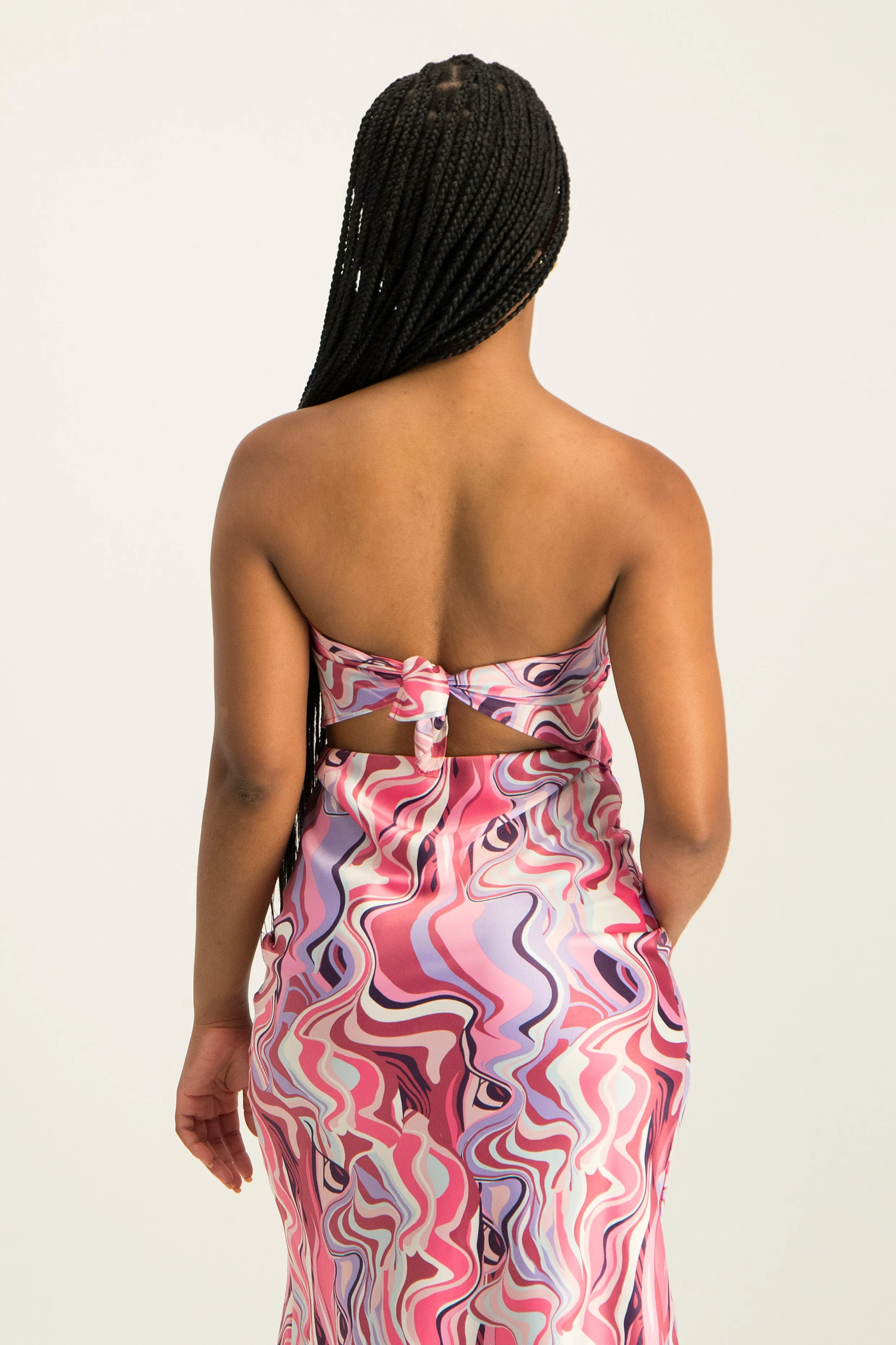 Printed Satin Scarf