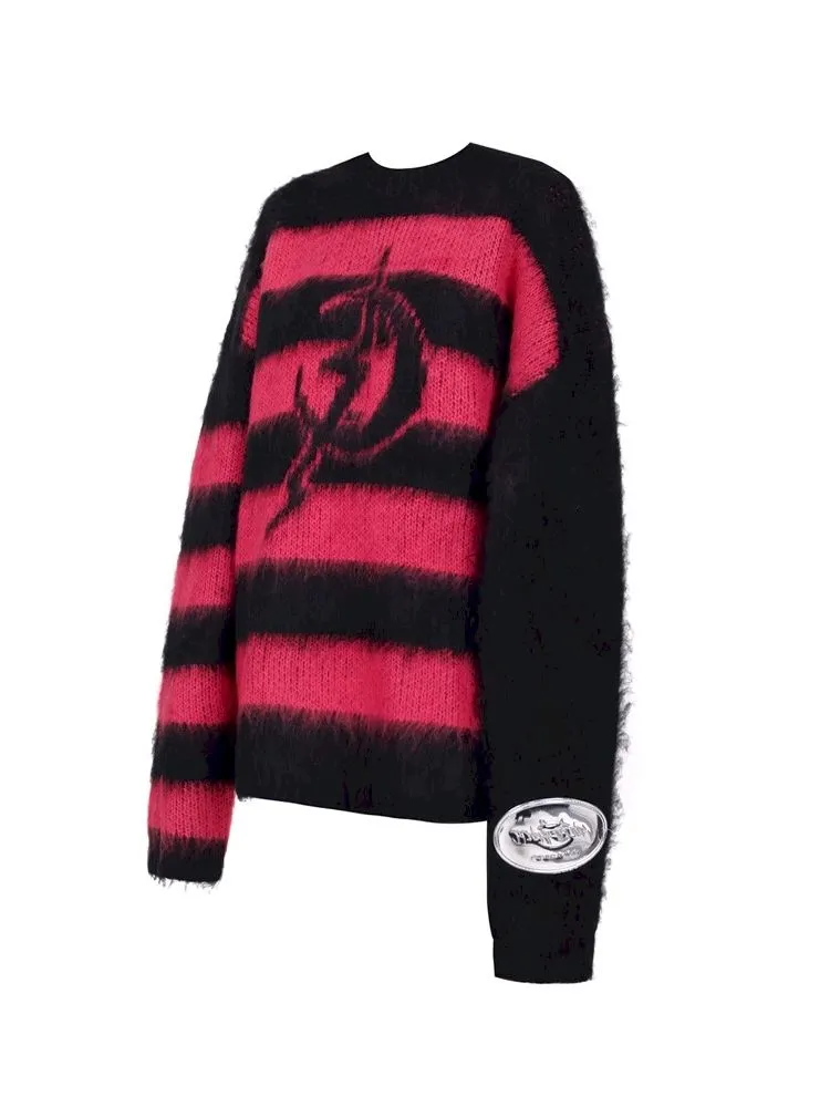 Punk Loose Genderless Street Y2K Sweater【s0000005704】
