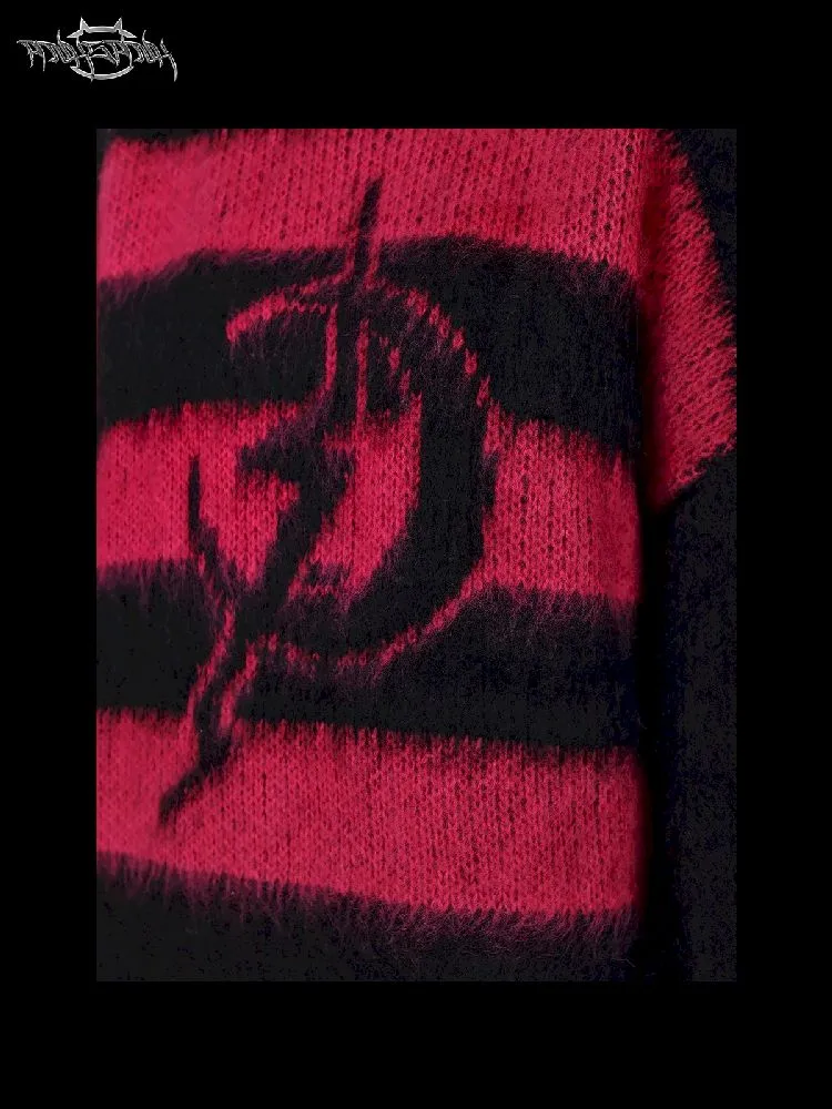 Punk Loose Genderless Street Y2K Sweater【s0000005704】