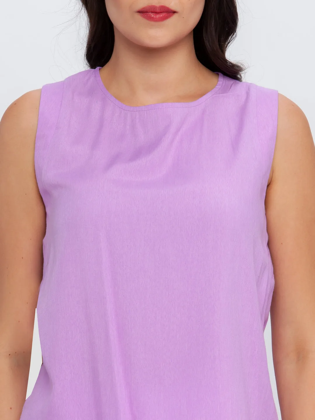 Purple Solid Top