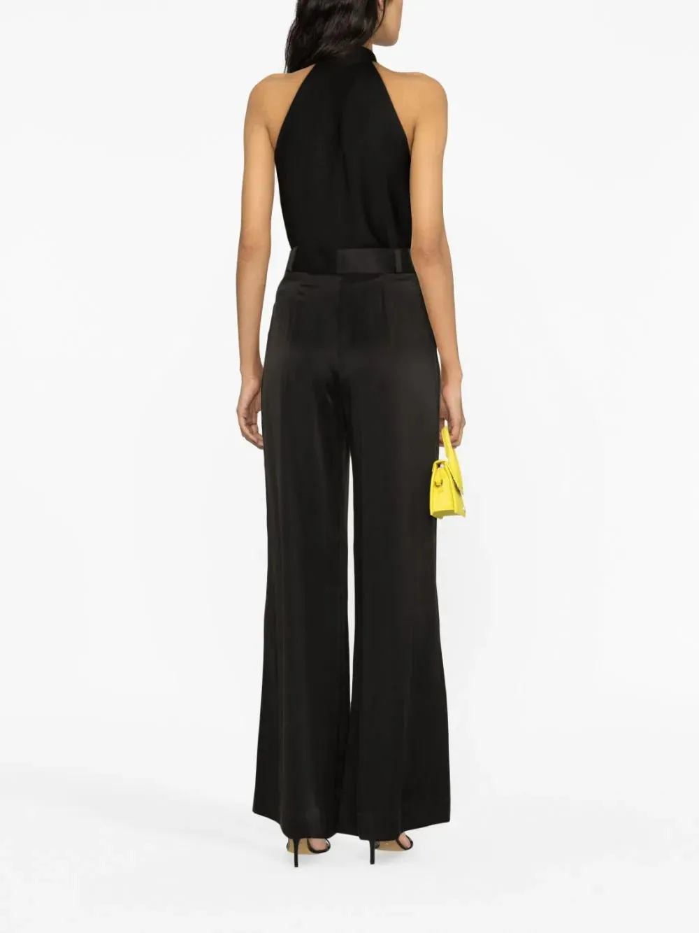 Pussy-Bow Sleeveless Blouse