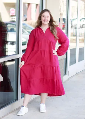 Raspberry Fields Maxi Dress