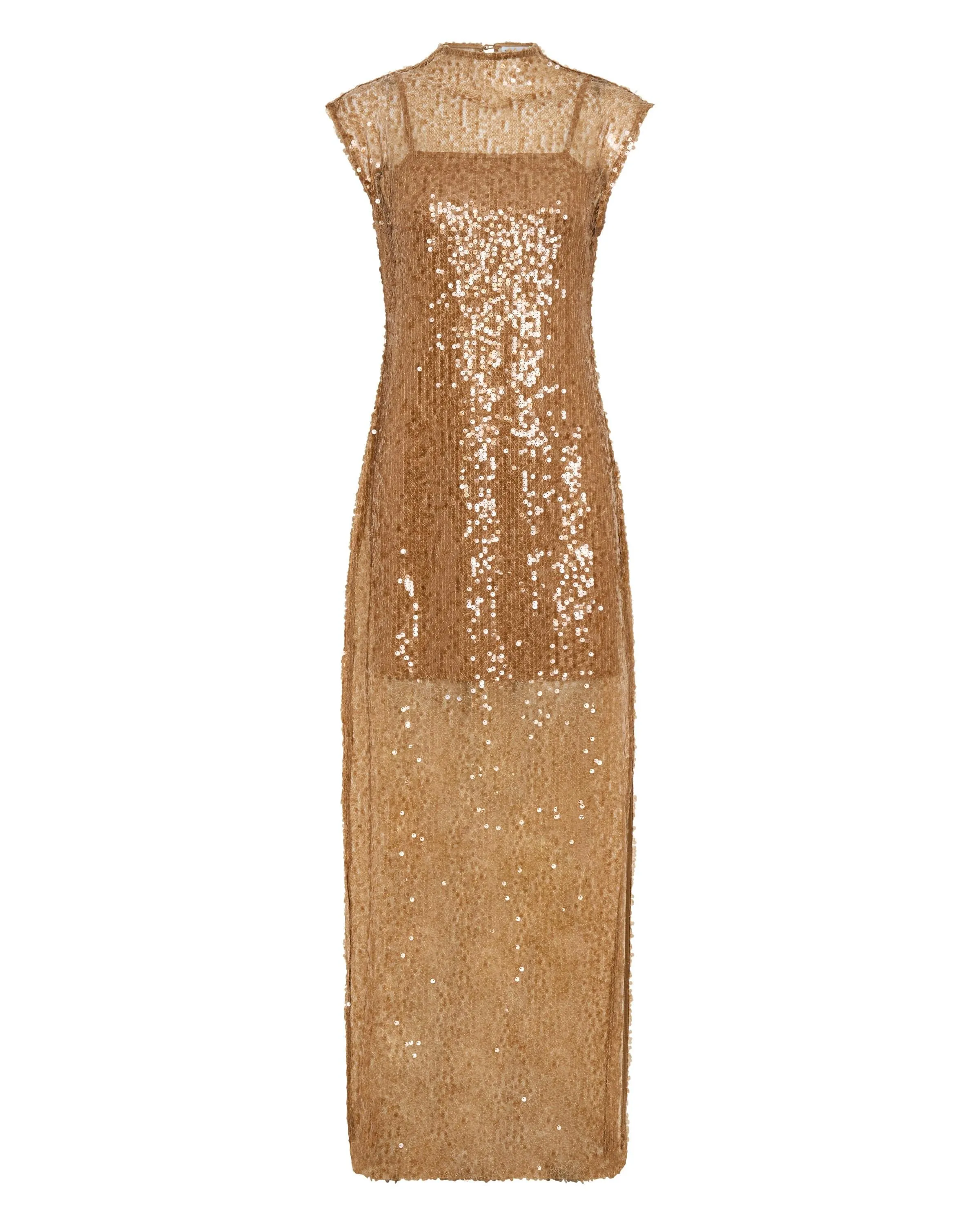 REFLECTION SEQUIN MAXI DRESS | HONEY